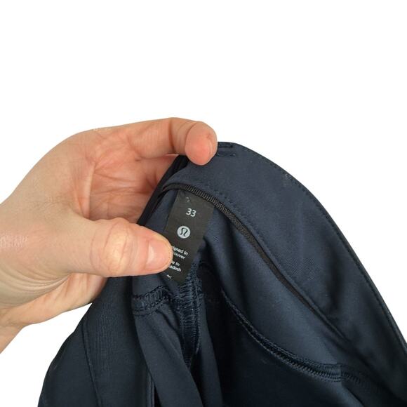Lululemon ABC Slim Fit Pants True Navy Blue Commuter Travel Work Mens 33x26 - Picture 6 of 7